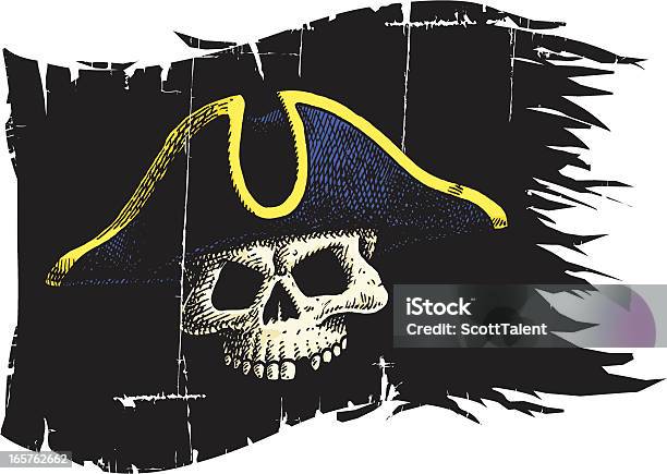 Piratenflagge Stock Vektor Art und mehr Bilder von Seeräuber - Seeräuber, Grunge-Bildtechnik, Totenkopf
