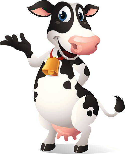 ilustraciones, imágenes clip art, dibujos animados e iconos de stock de gráficos de historieta de vaca - dibujo-de-vaca