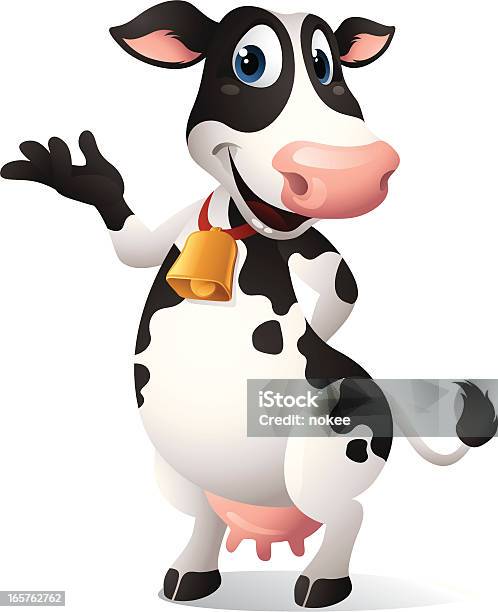 Kreskówka Grafika Przedstawiająca Krowa - Stockowe grafiki wektorowe i więcej obrazów Krowa - Krowa, Dowcip rysunkowy, Bydło mleczne