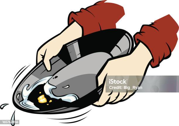 Panning For Gold Stock Illustration - Download Image Now - Panning for Gold, Gold Colored, Vector