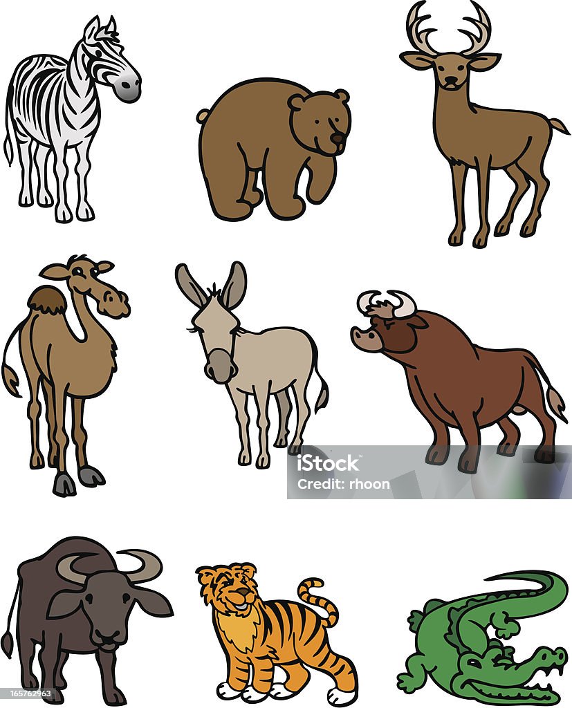 Animales salvajes - arte vectorial de Amor - Sentimiento libre de derechos