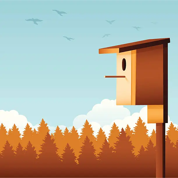 Vector illustration of Birdhouse