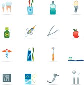 istock Icon Set, Dental Equipment Color 165763098
