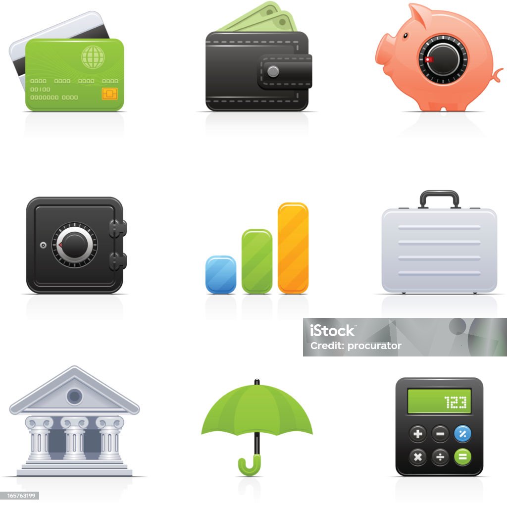 Bank | Orbi collection Set of 9 vector icons aa Bank. Banking stock vector