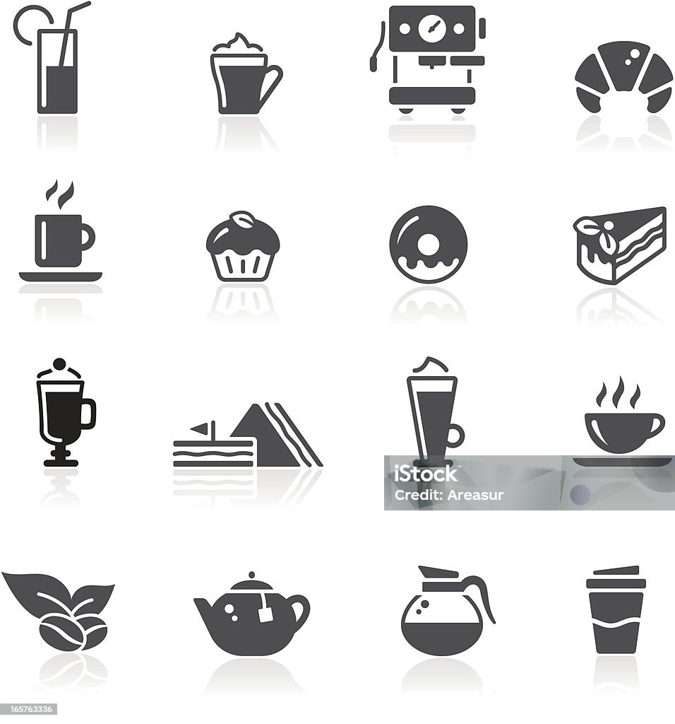 Iconos de Café - arte vectorial de Ícono libre de derechos