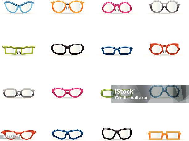 Couleur Icôneslunettes Vecteurs libres de droits et plus d'images vectorielles de Lunettes de vue - Lunettes de vue, Cartoon, Vectoriel