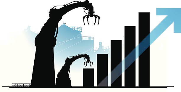 Industrial Growth vector art illustration