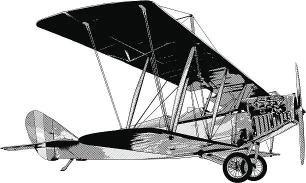 Vector illustration of Vector illustration of small airplane