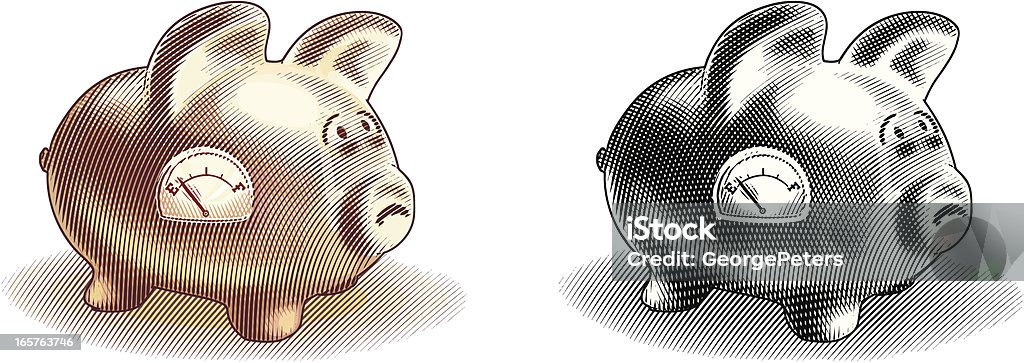 Vide Tirelire en forme de cochon - clipart vectoriel de Finance libre de droits