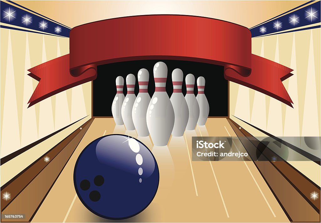 bowling - clipart vectoriel de Balle ou ballon libre de droits