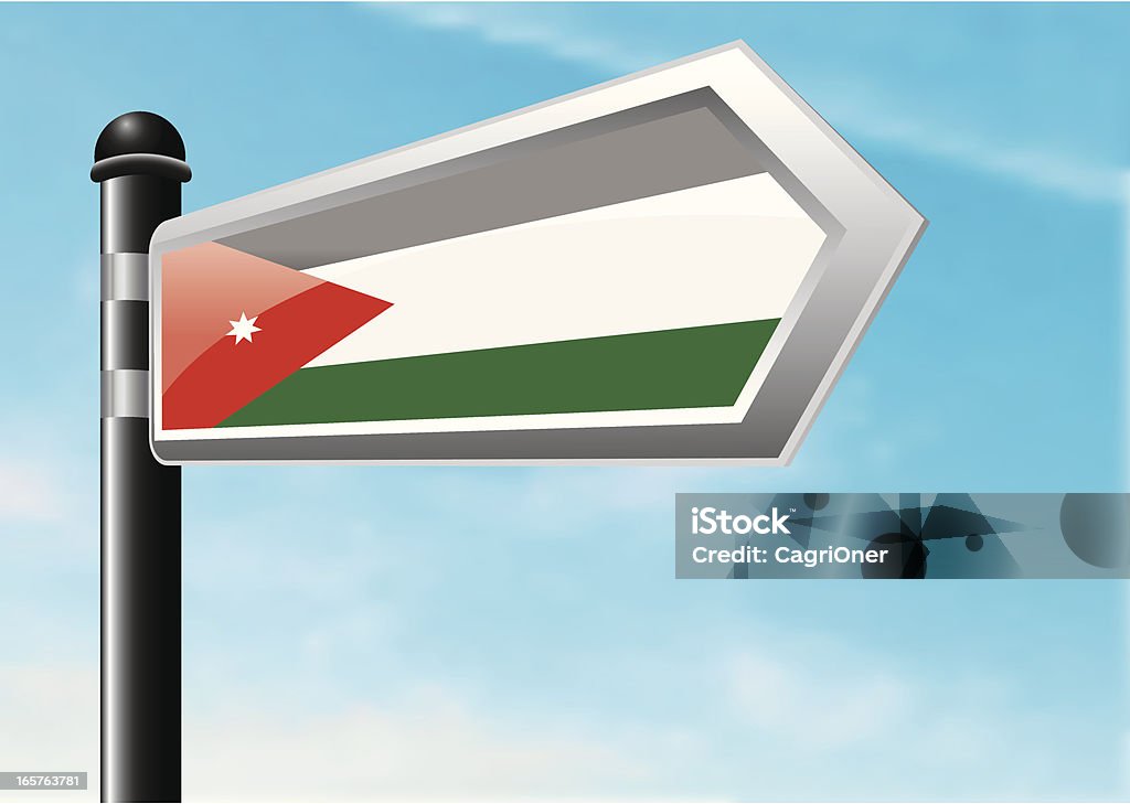 Destination: Jordan - clipart vectoriel de Bleu libre de droits