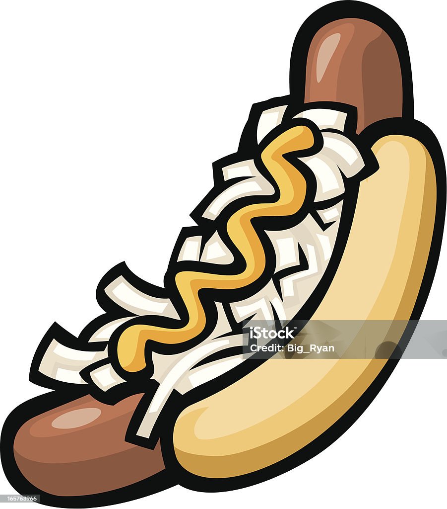 bratwurst - Vetor de Cachorro-Quente royalty-free