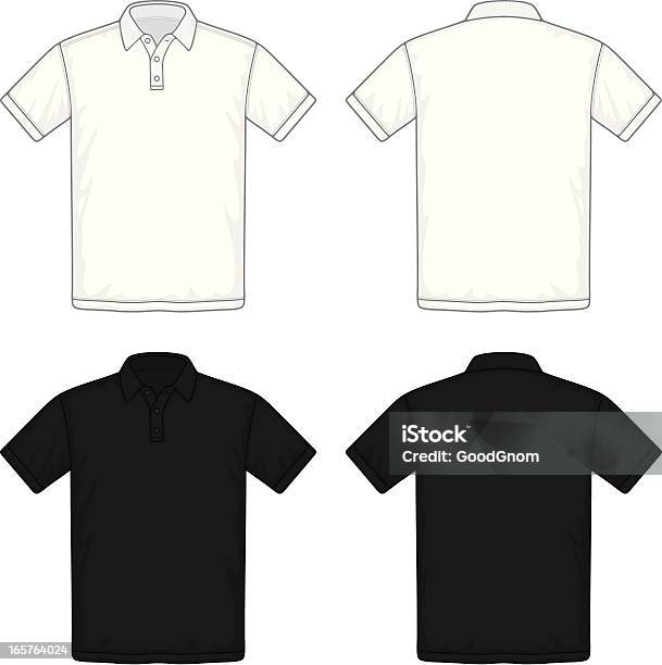 Camisa Pólo - Arte vetorial de stock e mais imagens de Camisa Pólo - Camisa Pólo, Branco, Camisas