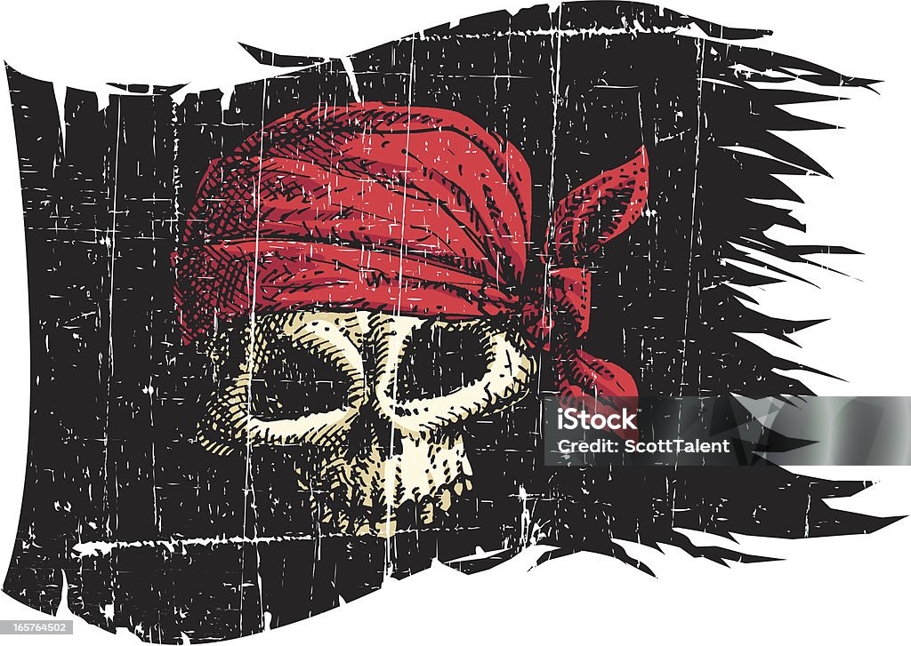 Piratenflagge - Lizenzfrei Flagge Vektorgrafik