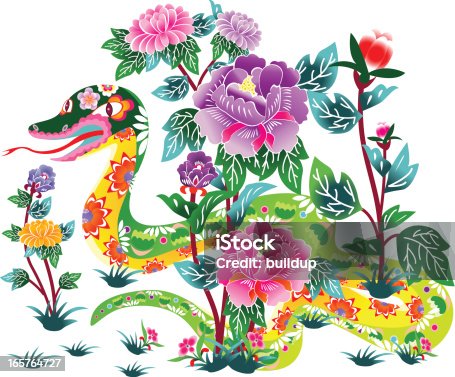 istock Flower Snake 165764727