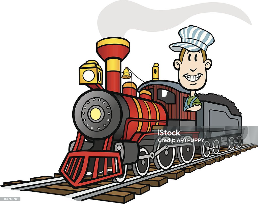 Cartoon Train Stock Illustration - Download Image Now - Steam Train,  Locomotive, Train - Vehicle - iStock