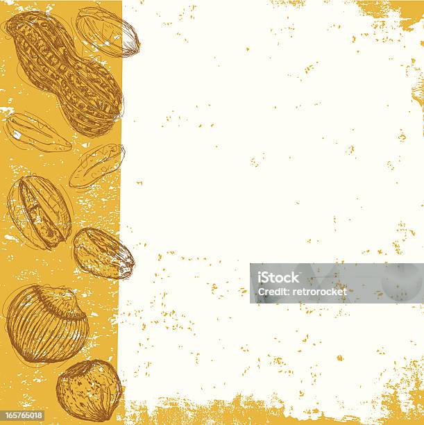 Ilustración de Varios Tuercas De Fondo y más Vectores Libres de Derechos de Cacahuete - Fruto seco - Cacahuete - Fruto seco, Castaña, Con textura