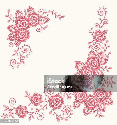 istock Roses Clip art Corners. 165765272