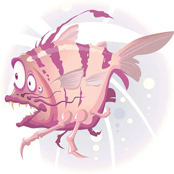 Vector illustration of Predator fish