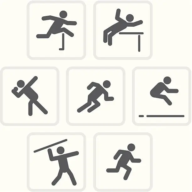 Vector illustration of Heptathlon | Raw Collection