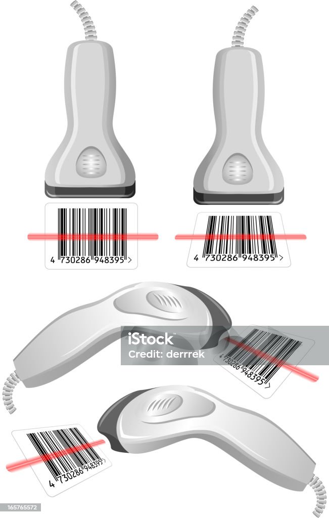 Bar-code-scanner - Lizenzfrei Strichkodeleser Vektorgrafik