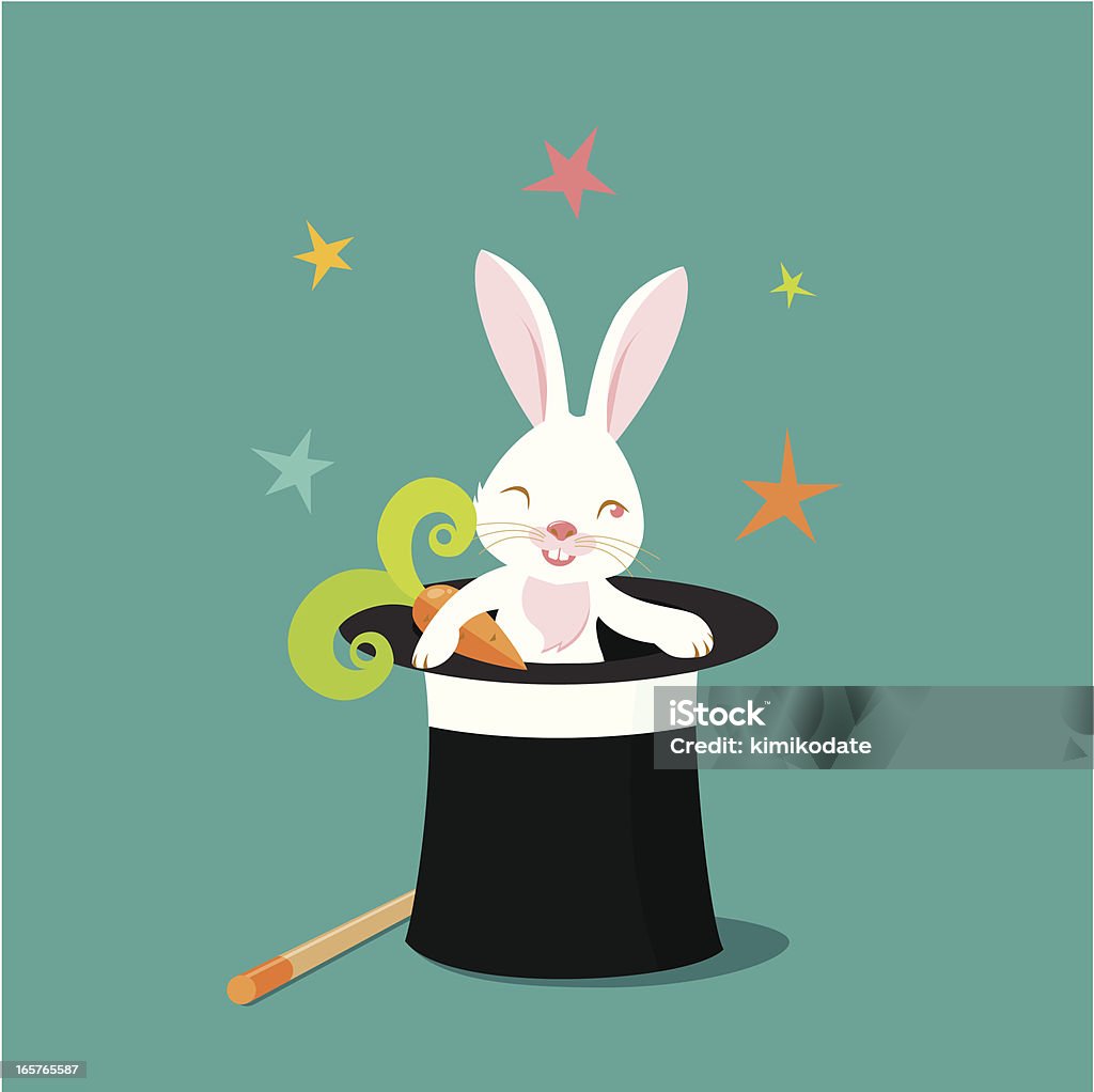 Hocus pocus, Lapin - clipart vectoriel de Magicien libre de droits