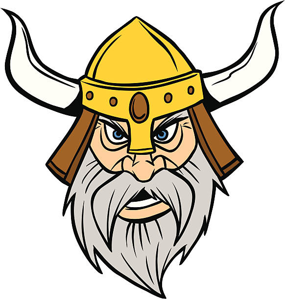 ilustraciones, imágenes clip art, dibujos animados e iconos de stock de viking guerrero - viking mascot warrior pirate