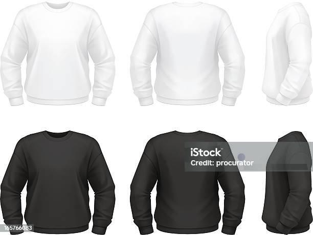 Sweatshirt Vecteurs libres de droits et plus d'images vectorielles de Sweat-shirt - Sweat-shirt, Pull, Modèle de base