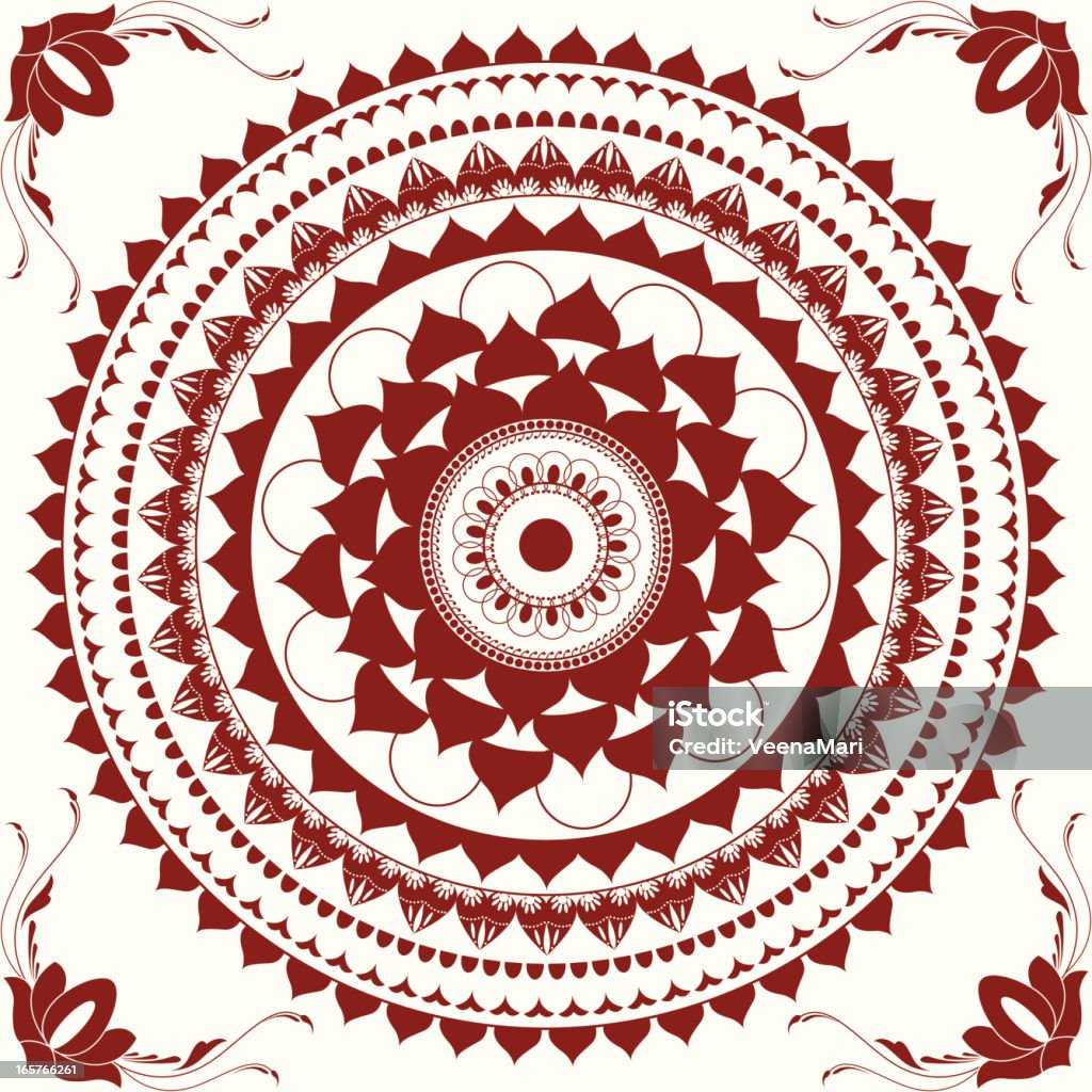 Vector Mehandi Design Mehandi Circle Design Stock Illustration - Download Image Now - Circle ...