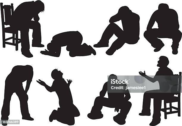 Despair Stock Illustration - Download Image Now - People, Cut Out, Distraught