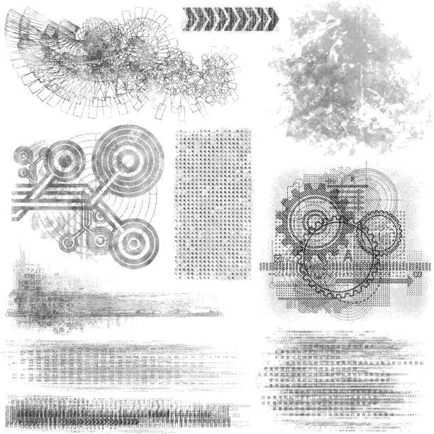 Vector illustration of Grunge Design Elements