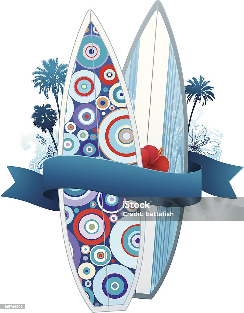 surf projeto de verão - Vetor de Prancha de Surfe royalty-free