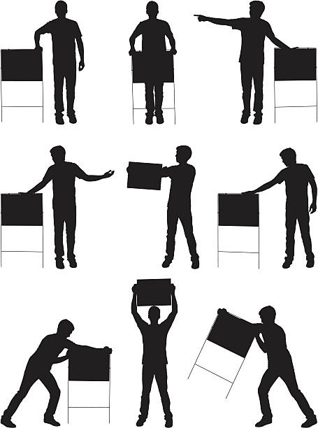 Photo Set Up Sign 20+ Black Man Open Sign Stock Illustrations, Royalty-Free Vector ...