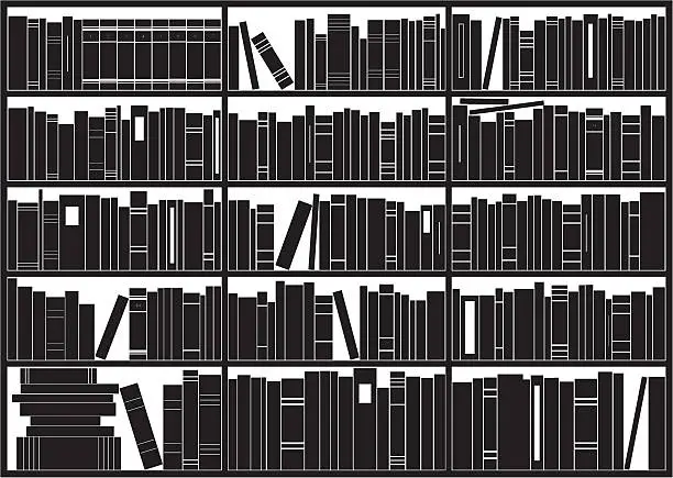 Vector illustration of Bookshelf