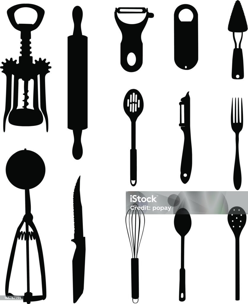 Kitchen tools - Lizenzfrei Ausrüstung und Geräte Vektorgrafik