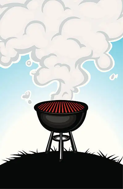Vector illustration of bbq cookout