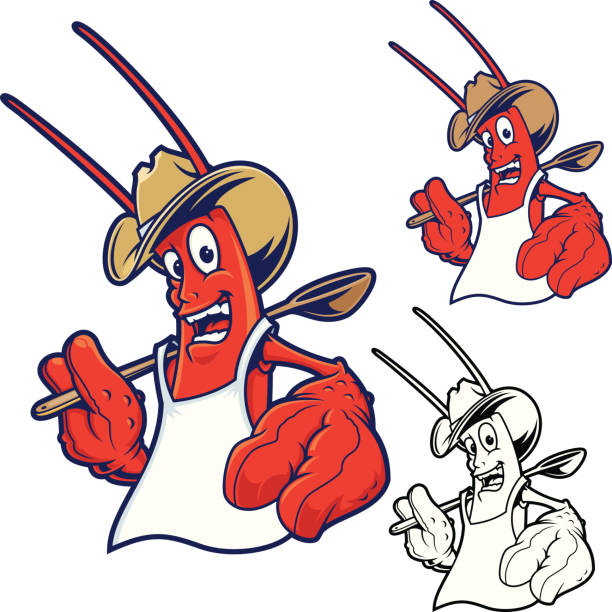 Crawfish bollire Cook - illustrazione arte vettoriale