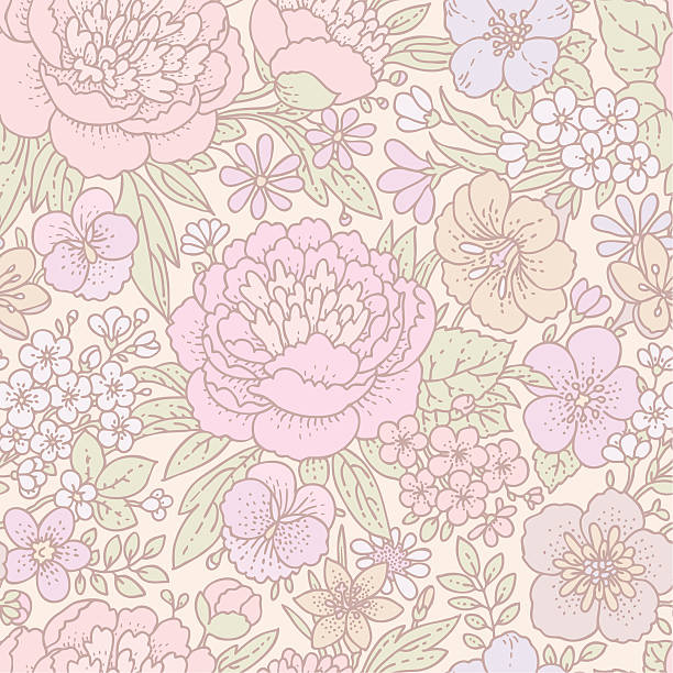 Floral Pattern Seamless vector art illustration