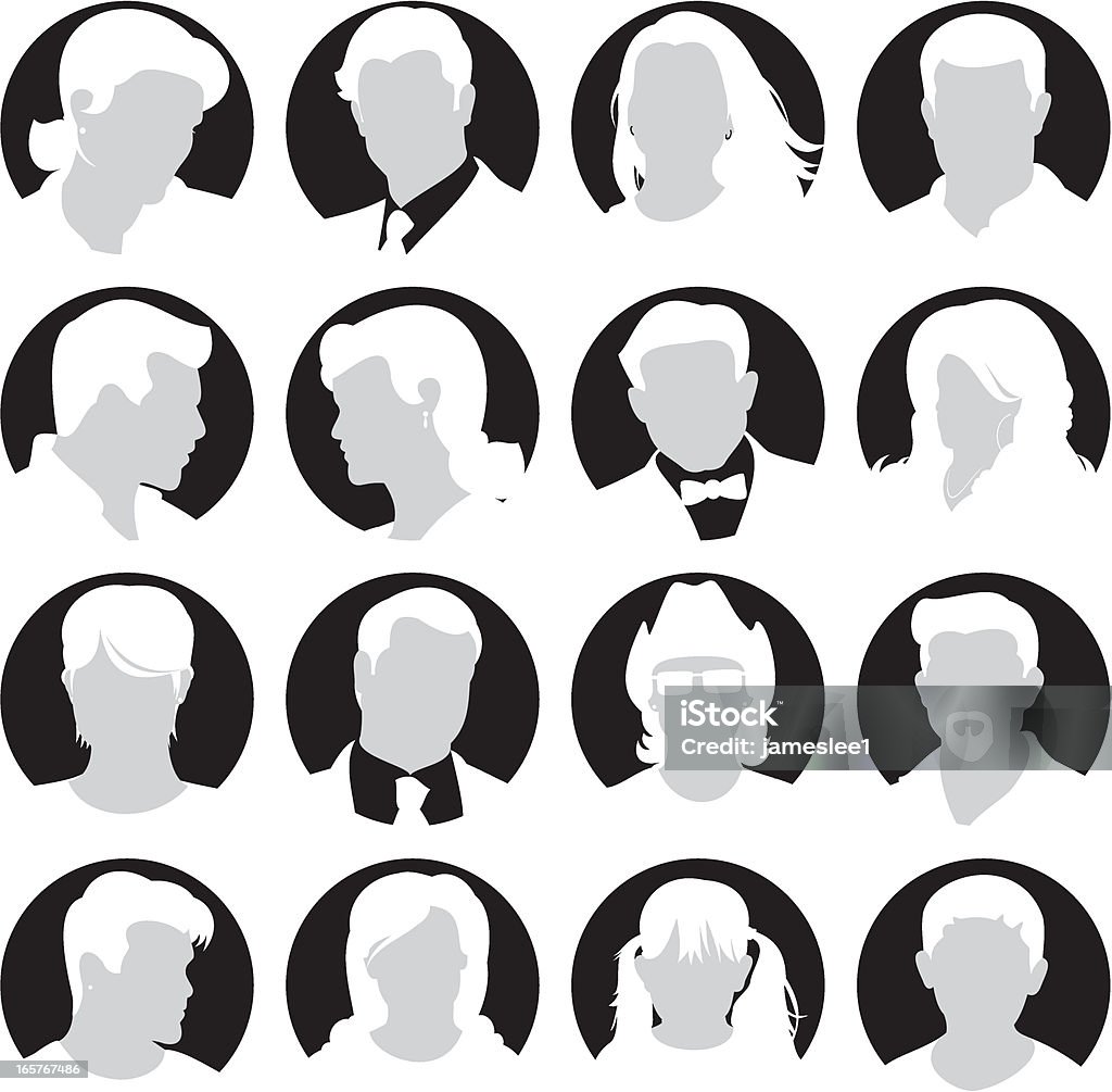Set di icona volto - arte vettoriale royalty-free di Occhiali da sole