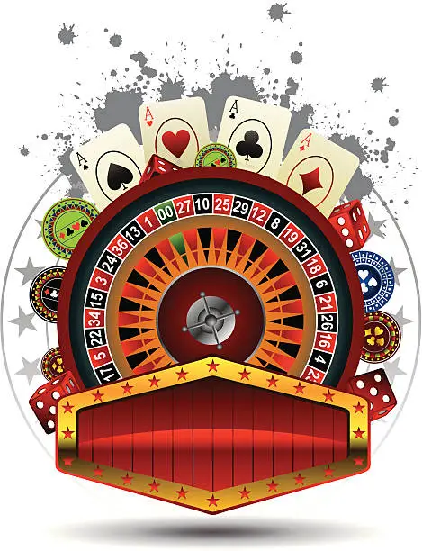 Vector illustration of casino