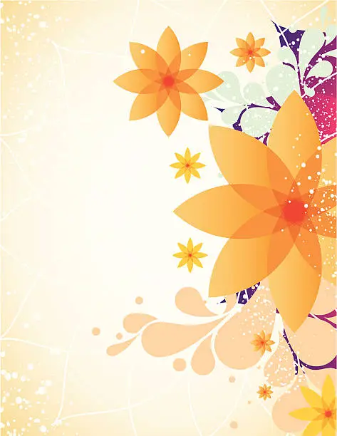 Vector illustration of Spring Flower Background