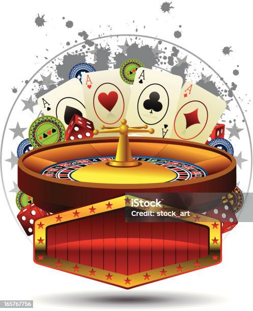 Ilustración de Casino Dsign y más Vectores Libres de Derechos de Logotipo - Logotipo, Ruleta, Actividad