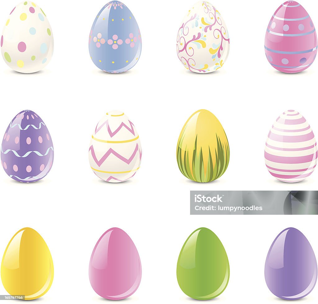 Wielkanoc jajka - Grafika wektorowa royalty-free (Barwnik)