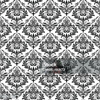 istock Background of black seamless patterns 165767872