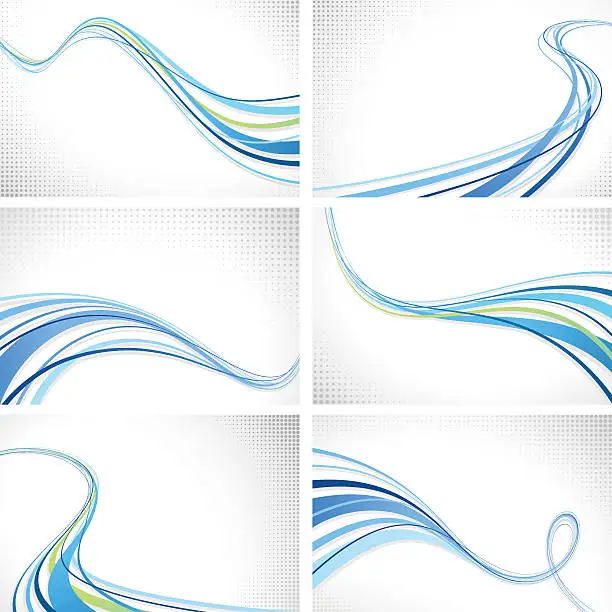 Vector illustration of Graphic Wave Backgrounds