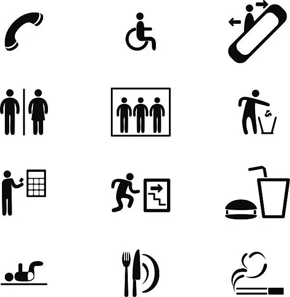 Vector illustration of Information Sign Icon Set