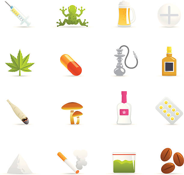 ilustrações de stock, clip art, desenhos animados e ícones de ícones de cor de fármacos - ecstasy