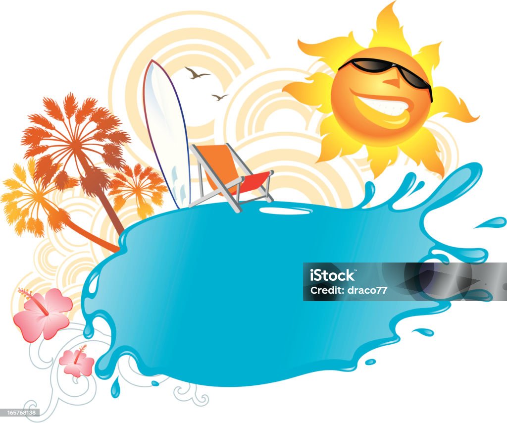 Summer Splash Banner - arte vectorial de Abstracto libre de derechos