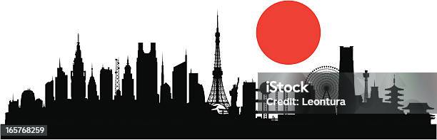 Tokio Budynki Są Szczegółowe Ruchome I Pełnoporcjowe - Stockowe grafiki wektorowe i więcej obrazów Prefektura Tokio