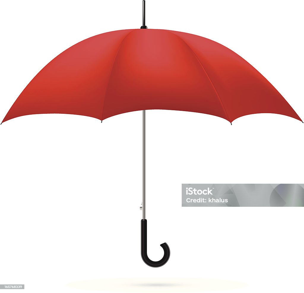 Parapluie rouge - clipart vectoriel de Ombrelle libre de droits